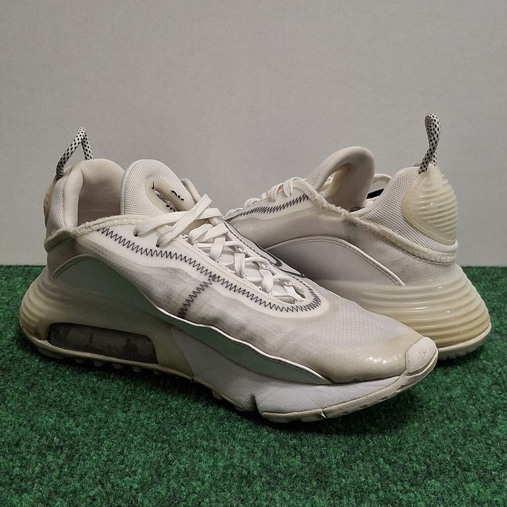 Nike Air Max 2090 Shoes Women’s 9.0 Triple White Running Sneakers CK2612-100 - Picture 4 of 9